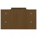 mézbarna tömör fenyőfa monitorállvány 100x27x15 cm