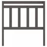 szürke tömör fenyőfa ágyfejtámla 81 x 4 x 100 cm