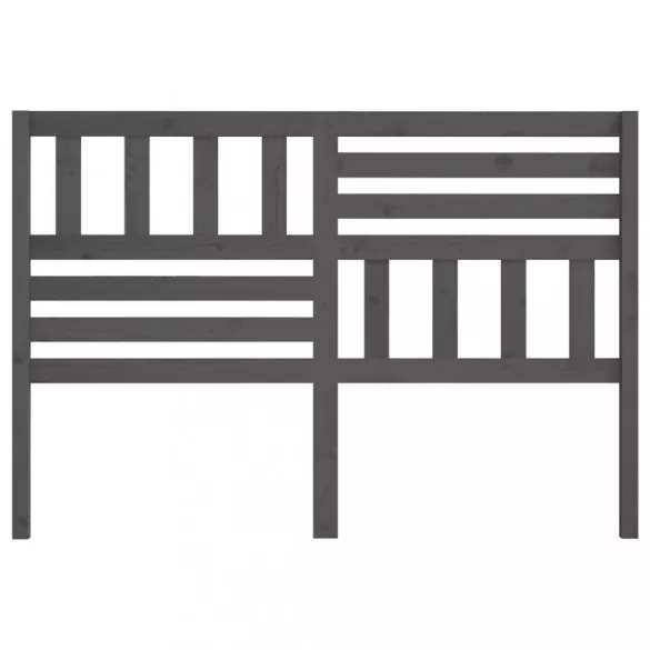 szürke tömör fenyőfa ágy fejtámla 156 x 4 x 100 cm