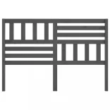 szürke tömör fenyőfa ágyfejtámla 166 x 4 x 100 cm