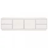 fehér tömör fenyőfa TV-szekrény 176 x 37 x 47,5 cm