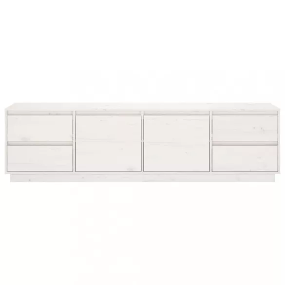 fehér tömör fenyőfa TV-szekrény 176 x 37 x 47,5 cm