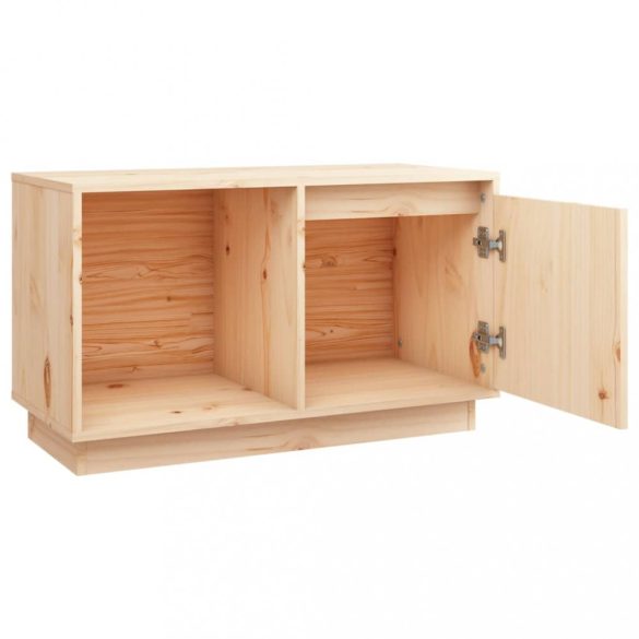 tömör fenyőfa TV-szekrény 74 x 35 x 44 cm