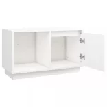 fehér tömör fenyőfa TV-szekrény 74x35x44 cm