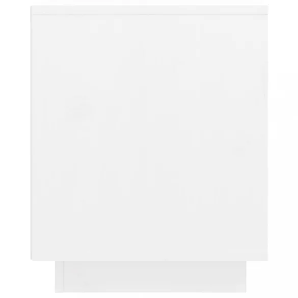 fehér tömör fenyőfa TV-szekrény 74x35x44 cm