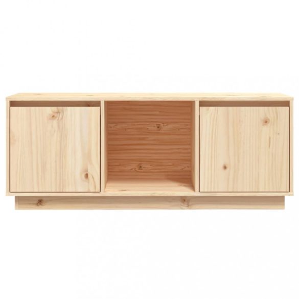 tömör fenyőfa TV-szekrény 110,5 x 35 x 44 cm