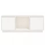 fehér tömör fenyőfa TV-szekrény 110,5x35x44 cm