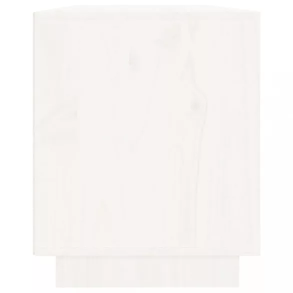 fehér tömör fenyőfa TV-szekrény 110,5x35x44 cm