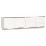 fehér tömör fenyőfa TV-szekrény 156 x 37 x 45 cm