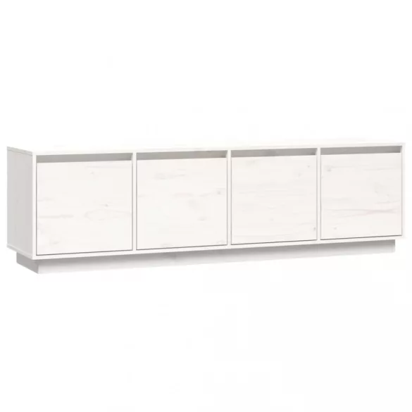 fehér tömör fenyőfa TV-szekrény 156 x 37 x 45 cm