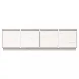 fehér tömör fenyőfa TV-szekrény 156 x 37 x 45 cm