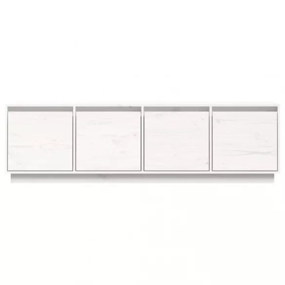 fehér tömör fenyőfa TV-szekrény 156 x 37 x 45 cm