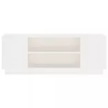 fehér tömör fenyőfa TV-szekrény 110 x 35 x 40,5 cm