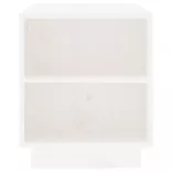 fehér tömör fenyőfa TV-szekrény 110 x 35 x 40,5 cm