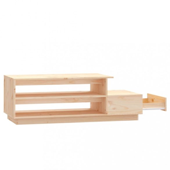 tömör fenyőfa dohányzóasztal 120 x 50 x 40,5 cm