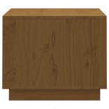 mézbarna tömör fenyőfa dohányzóasztal 120 x 50 x 40,5 cm