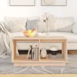 tömör fenyőfa dohányzóasztal 80 x 50 x 40 cm