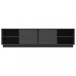 szürke tömör fenyőfa TV-szekrény 156 x 40 x 40 cm