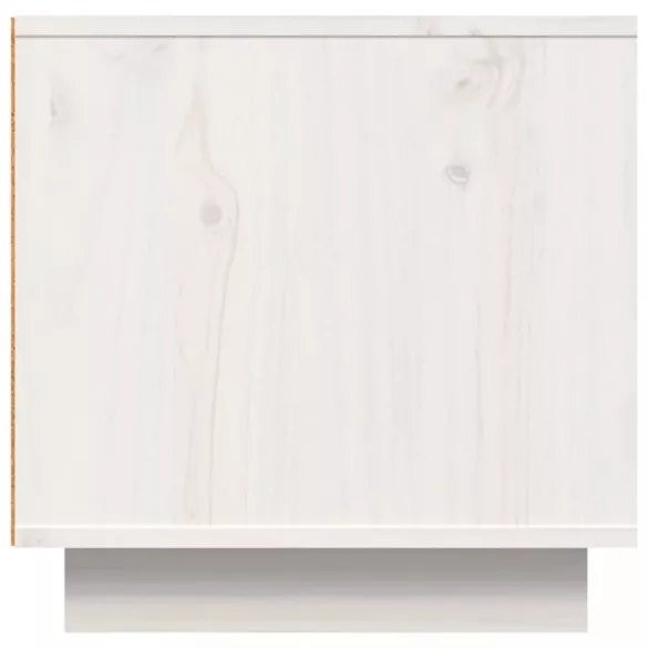 fehér tömör fenyőfa TV-szekrény 140 x 40 x 40 cm