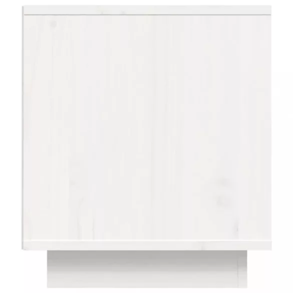 fehér tömör fenyőfa TV-szekrény 80 x 35 x 40,5 cm