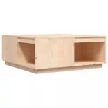 tömör fenyőfa dohányzóasztal 100 x 101 x 40,5 cm