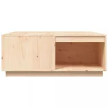 tömör fenyőfa dohányzóasztal 100 x 101 x 40,5 cm