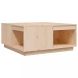 tömör fenyőfa dohányzóasztal 80x81x36,5 cm