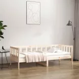 tömör fenyőfa kanapéágy matrac nélkül 90 x 190 cm