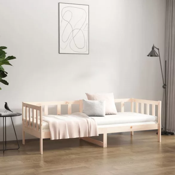 tömör fenyőfa kanapéágy matrac nélkül 90 x 190 cm