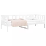 fehér tömör fenyőfa kanapéágy matrac nélkül 90 x 190 cm