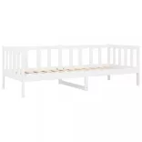 fehér tömör fenyőfa kanapéágy matrac nélkül 90 x 190 cm