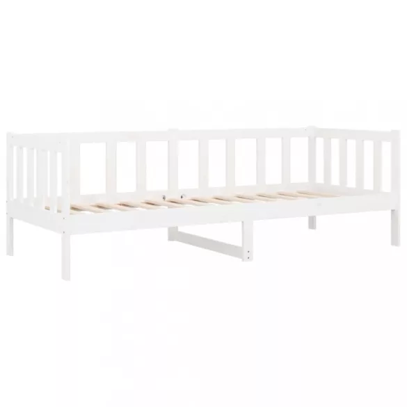 fehér tömör fenyőfa kanapéágy matrac nélkül 90 x 190 cm