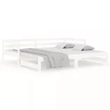 fehér kihúzható nappali ágy matrac nélkül 90x190 cm