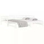 fehér kihúzható nappali ágy matrac nélkül 90x190 cm