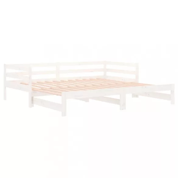 fehér kihúzható nappali ágy matrac nélkül 90x190 cm