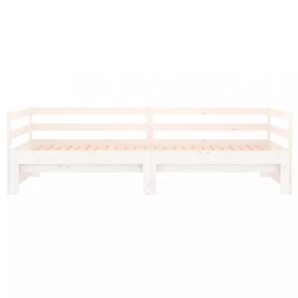 fehér kihúzható nappali ágy matrac nélkül 90x190 cm