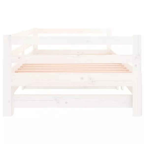 fehér kihúzható nappali ágy matrac nélkül 90x190 cm