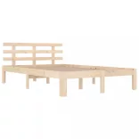 Double tömör fa ágykeret 135 x 190 cm