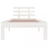 fehér tömör fa ágykeret 90 x 200 cm