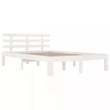 fehér tömör fa ágykeret 120 x 200 cm