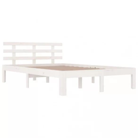 fehér tömör fa ágykeret 120 x 200 cm