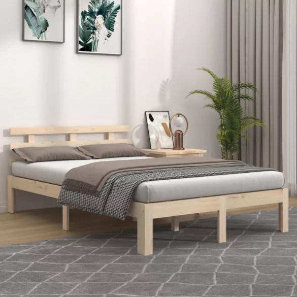 tömör fa ágykeret matrac nélkül 200 x 200 cm