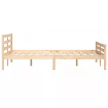 Double tömör fa ágykeret 135 x 190 cm