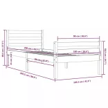 fehér tömör fa vágykeret 100 x 200 cm