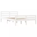 fehér tömör fa ágykeret 140x200 cm