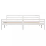 fehér tömör fa ágykeret 200x200 cm