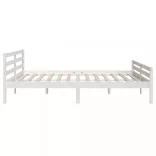 fehér tömör fa ágykeret 200x200 cm