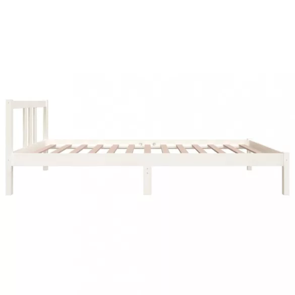 fehér tömör fa ágykeret 90 x 200 cm