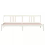 fehér tömör fa ágykeret 200x200 cm