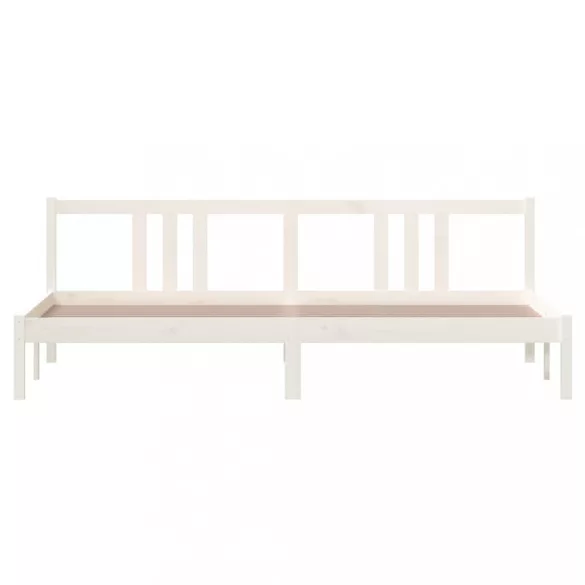 fehér tömör fa ágykeret 200x200 cm